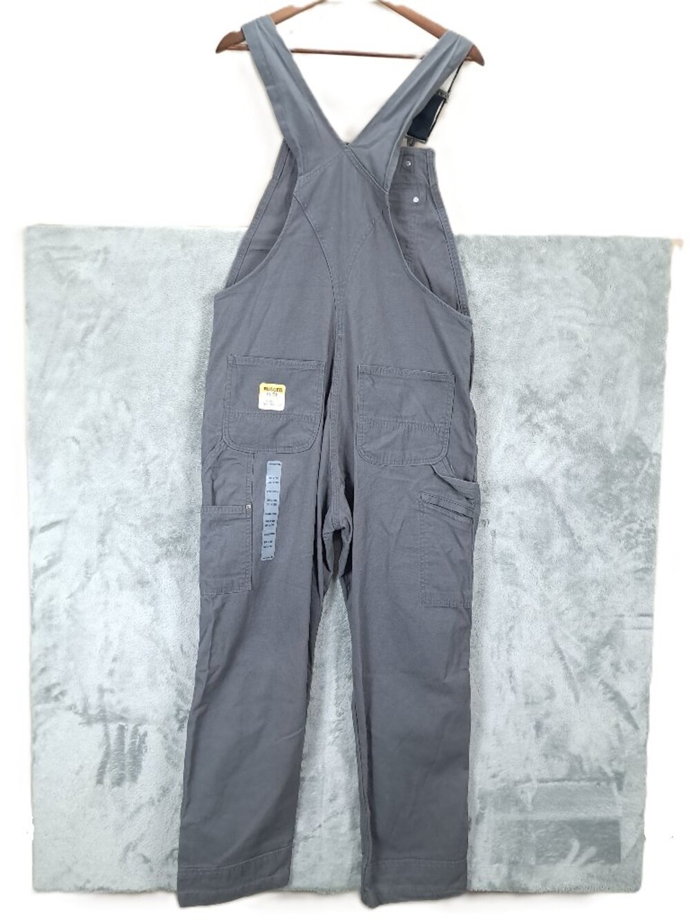 NEW Carhartt Rigby Bib Overall Men 34x29, Tag 34x30 Gray Rugged Flex 102987-039